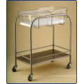 Edelstahl Krankenhaus Bassinet mit Regal (THR-B001)